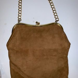 Tan gold bag